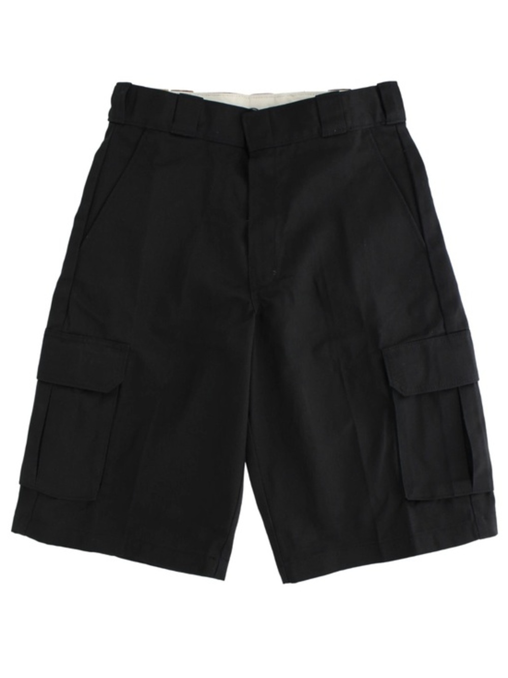 DICKIES Men's Black loose fit Cargo Shorts 12" Inseam, Heavy Work Canvas size 42